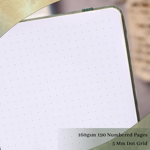 TIEFOSSI Dot Journal Notebook for Women Men, 160GSM Notebook