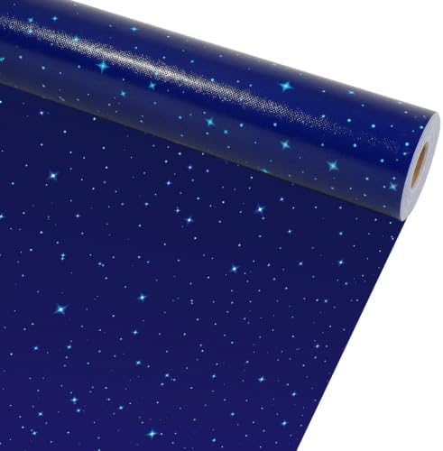 Blue Outer Space Bulletin Board Roll Non-Woven Fabric Poster 15.7" x65.6ft