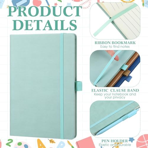 Laumoi 14 Pack Hardcover Lined Journal Notebooks Bulk,Classic Color,A5