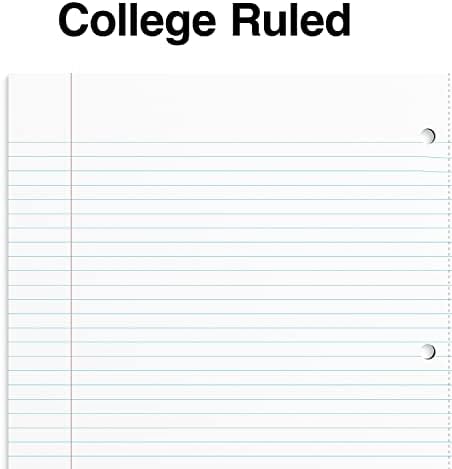 Staples 1-Subject Notebook, 8.5x11 Inch, College Ruled, 3-Pack