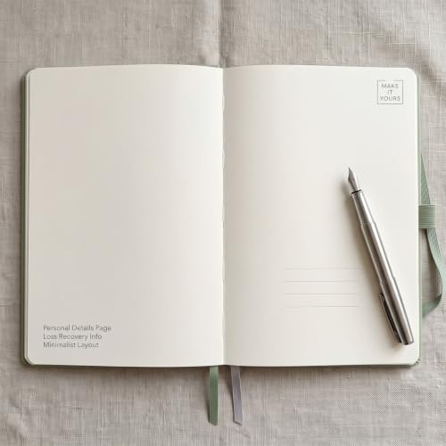 AHGXG Lined Journal Notebook, 160 Numbered Pages, A5 Size (5.7'' x 8.3'')