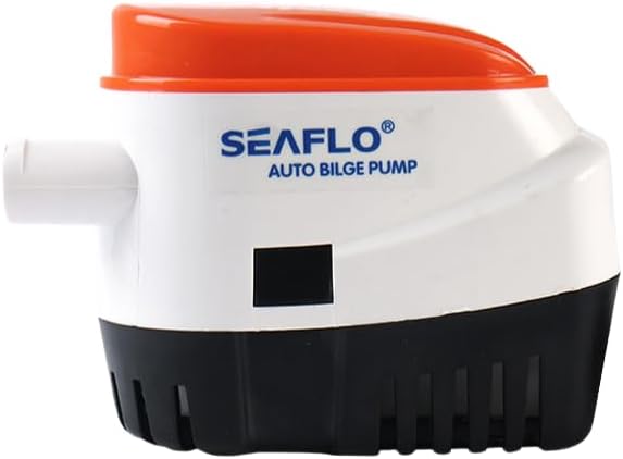 SEAFLO 06 Series Automatic Submersible Bilge Pump - 1100 GPH, 12V, 1-1/8"" Outlet, 4-Year Warranty! Built-In Float Switch, Snap-Off Strainer, Compact for Marine Boat Yacht, CE & Rohs Certified