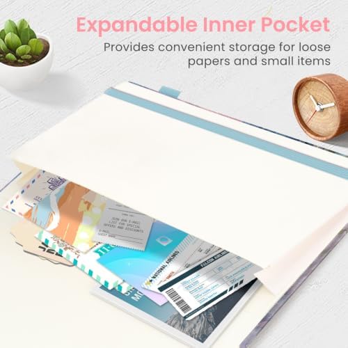 Taja Pretty Journal for Women, 5.7" x 8.3" Lined Notebook for Journaling
