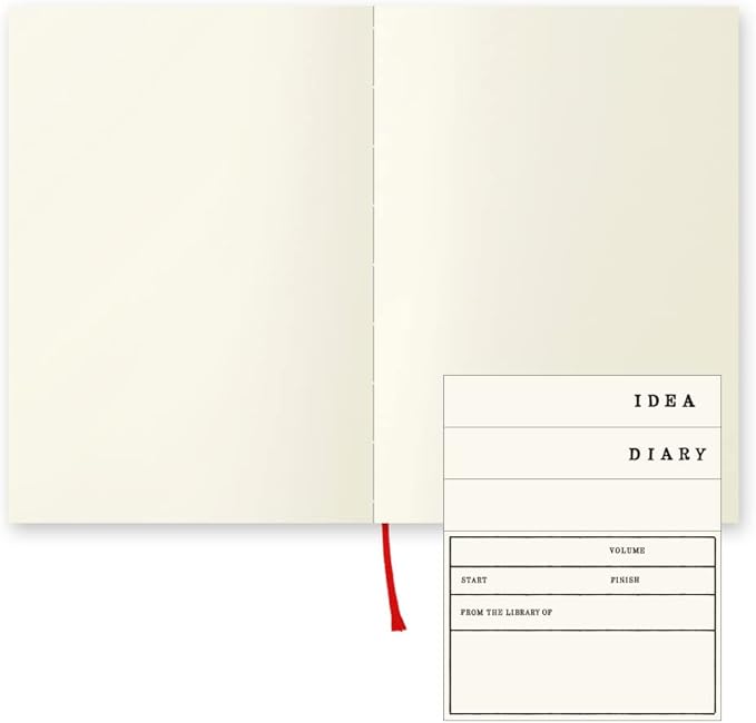 DESIGNPHIL 15287006 Midori Notebook, MD Notebook, Paperback, Unruled, A