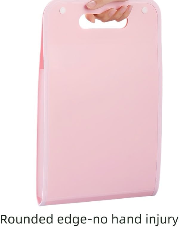 Vertical Accordion File Folder,13 Pockets Expanding File Organize with Labels,A4 Letter Size Paper Document Receipt Organizer Accordion Filing Folder for Classroom, Home,Office.(Pink)