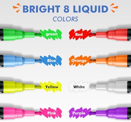 Timart Liquid Chalk Markers, 6mm Bold Chalk Pens
