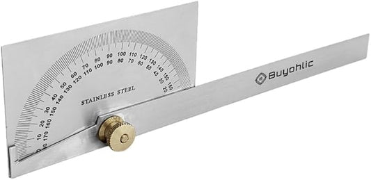 Finder 0-180 Degrees,10 cm Woodworking Ruler, Angle Measure Tool, Angle Finder Ruler, Craftsman Angle Measure Tool ((Square Head Protractor))