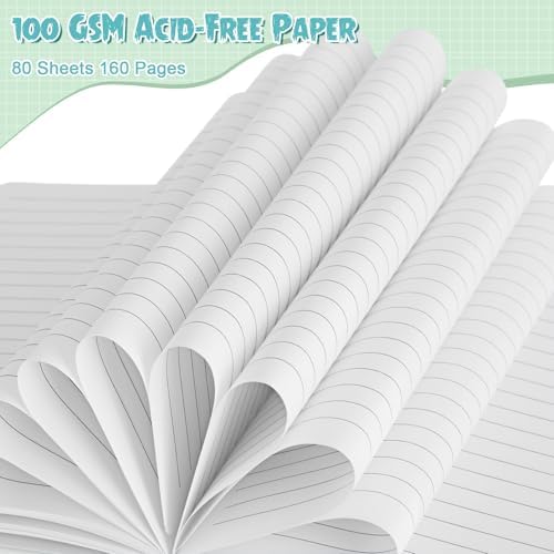 Laumoi 14 Pack Hardcover Lined Journal Notebooks Bulk,Rococo Color,A5