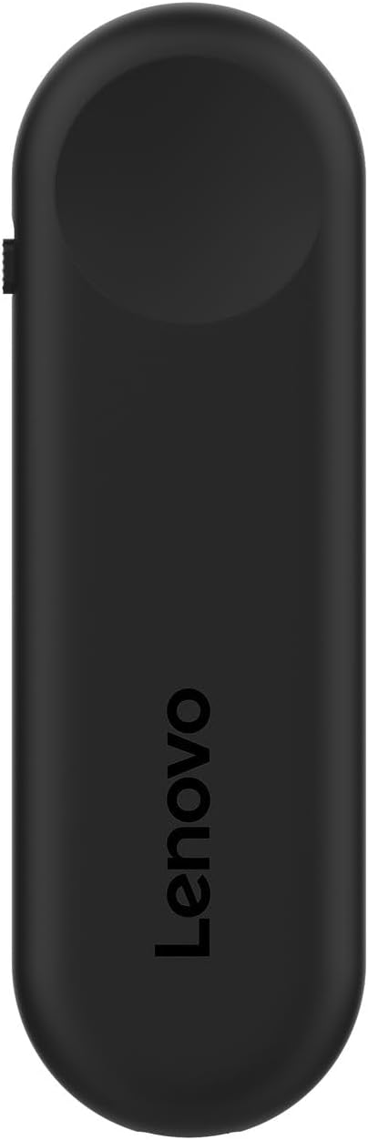 Lenovo Portable Rechargeable Presentation Remote – Bluetooth® 5.3 Wireless Clicker with Digital Pointer, USB‑C Charging, Ultra‑Lightweight, for Windows 10 or Later & macOS 12 or Later, Black