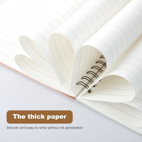 MIVIDE 24 Pack A5 Spiral Notebook, 8.3 x 5.7 Inch, 12 Color, 60 Pages Hardcover Spiral Lined Notebook Journal, Lined Travel Bulk Writing Paper Notebook for School Business Office Supplies