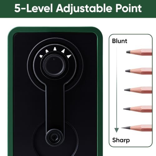 Deli Manual Pencil Sharpener, Deep Green
