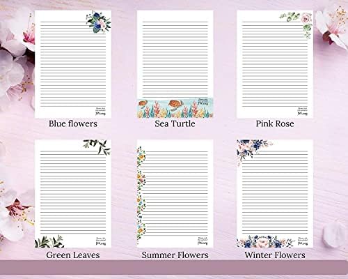 JW Letter Writing A4 Pad Stationery Paper Lined Gift Notepad Writing Sheets (Jungle)