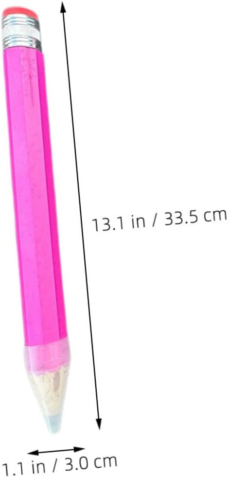 4pcs Colorful Jumbo Pencils Ergonomic Wooden Giant Pencils for Boy Girl Props for Drawing and Writing for Preschoolers and Kindergartens