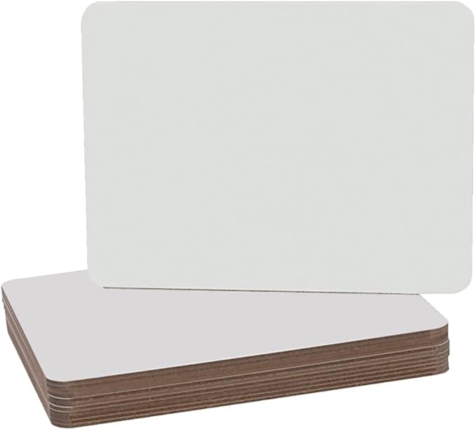 Dry Erase Lap Board Whiteboard,1' H x 1' W