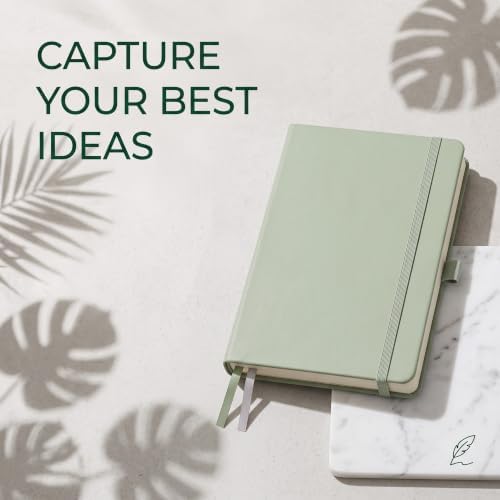 AHGXG Lined Journal Notebook, 160 Numbered Pages, A5 Size (5.7'' x 8.3'')