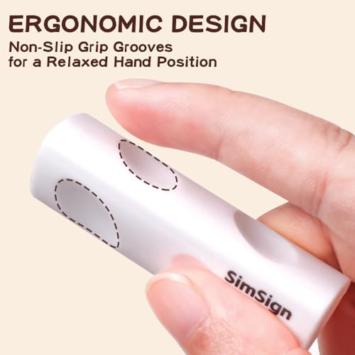Ergonomic Erasers, Pencil Eraser Multipack, Clean Erasing Low Residue Rubber Eraser for Kids School Office Stationery Supplies, Pack of 10, White