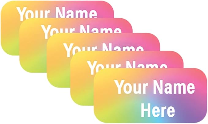 Personalized Name Labels for Kids – 60 Waterproof Peel-and-Stick Labels for Clothes, Lunch Boxes, Water Bottles, Laundry Bags – Durable, Dishwasher & Microwave Safe, Perfect for Camp, Daycare, School