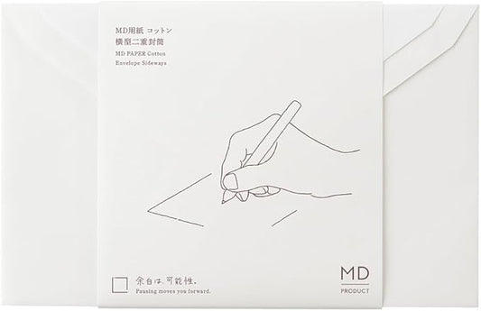 DESIGNPHIL Midori 20588006 Envelopes, MD Envelopes, Cotton, Horizontal A