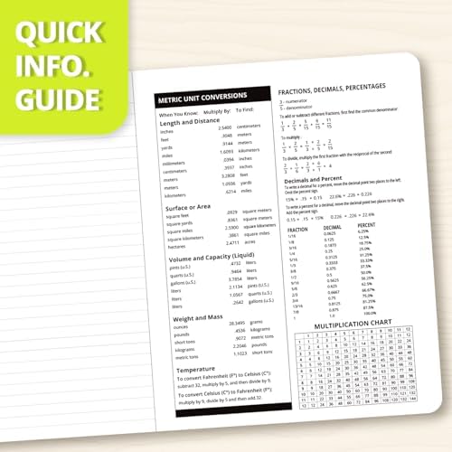 ONAVIA Composition Notebook College Ruled 6 Pack, 200 Pages, Assorted