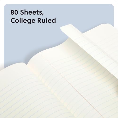 U Brands Composition Notebook, Darling Details, College Ruled, 80 Perforated Sheets, 9.8 x 7.5 Inches, Reinforced Softcover