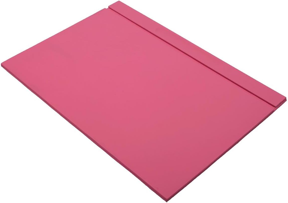 Luna Minimalist Leather Desk Set – 4 Piece Desk Organizer with Desk Pad, Pen Holder, Note Holder & Coaster – Compact Office Desk Accessories – Multiple Colors (Pink)
