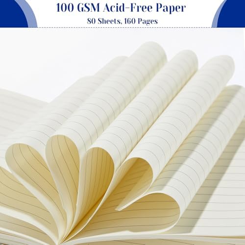 Laumoi 14 Pack Hardcover Lined Journal Notebooks Bulk,Retro Color,A5