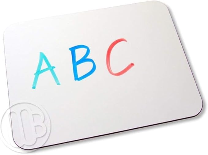 6-Pack 11" x 17" x 1/8" Single Sided Non-Magnetic Dry Erase Student Lap Board Aid for Interactive Learing & Class Participation.