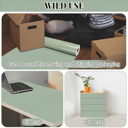 Sage Green Bulletin Board Roll Non-Woven Fabric Poster 15.7" x65.6ft