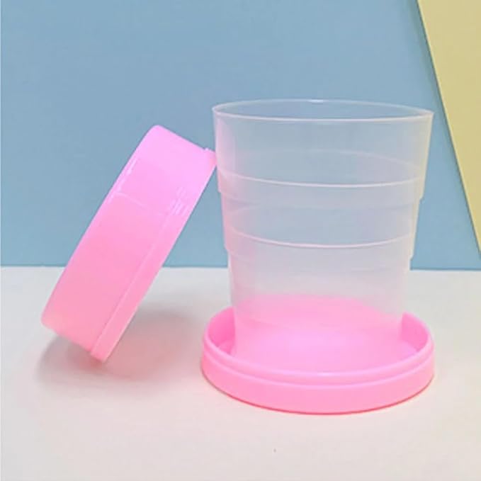 Portable Plastic Retractable Folding Cup Telescopic Collapsible Outdoor Travel, Practical Household Supplies Kitchen Supplies,Collapsible Cup,Kitchen Storage and Organization