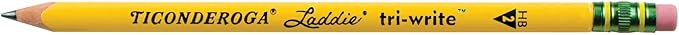 Ticonderoga PENCIL LADDIE TRI-WRITE W/ERASER 36 Count (Pack of 6)