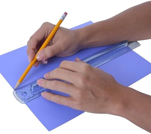 Westcott Finger Grip Ruler, Back-to-School, Smoke Gray, School Supplies, Classroom Supplies, 12-Inch