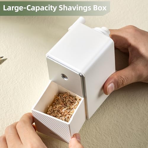 Deli Manual Pencil Sharpener, White