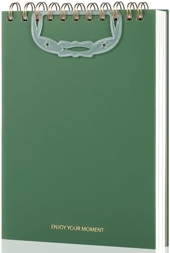 Yoment A5 Top Spiral Notebook, Steno Pads College Ruled Notebook,160 Pages