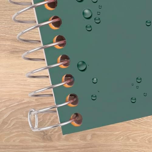 Five Star Spiral Notebook, 2 Subject, College Ruled Paper, 6" x 9-1/2", 80 Sheets, Fights Ink Bleed, Water Resistant Cover, Seaglass Green (840029CH1-ECM)