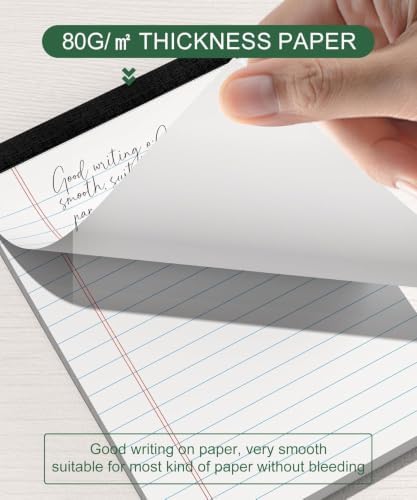 Legal Pads 4x6 Inch Writing Note Pad for Work Study Taking Notes To do List