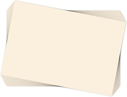 4x6 Cream Cardstock 300 Pack, Goefun 80lb Thick Paper Ivory, Blank Note Cards for Printing, Invitations, Card Making, Postcards, Greetings, Recipes