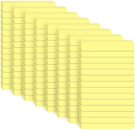 400 Sheets Lined Sticky Notes 3x5 in,to Do Lists,Office,Back to School