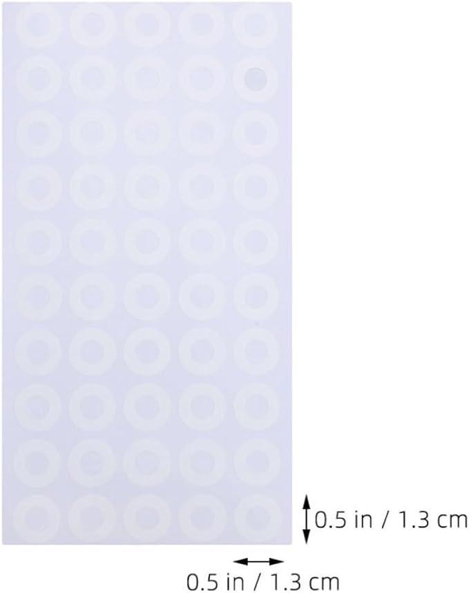 PVC Hole Reinforcement Stickers for 50 Sheets 50 Loose Leaf Paper