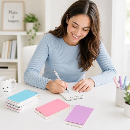 42 Packs Small Notebooks Bulk, 6 Assorted Colors