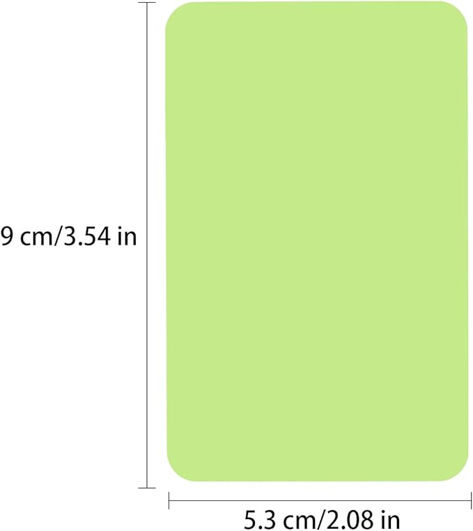 VANRA 300PCS Small Blank Index Cards 3.5x2 inches Note Cards Study Flash Cards, Word Message Gift DIY Cards Kraft Paper Tags (Mint Green, 300/Pack)