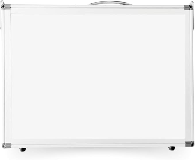 Large Dry Erase Magnetic Whiteboard, Four-Sided 15.5” x 11.5” x 1.25” Dry Erase Portable White Board with Handle for Memos Note-Taking School Work