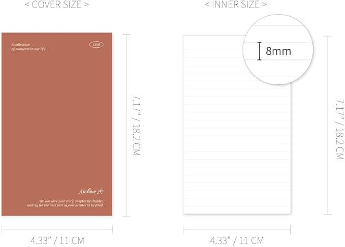 Monolike Archive 247 Solid PVC Handy Notebook, Orange - Exposed Binding, PVC cover, Academic, Journal, Diary, 160pages