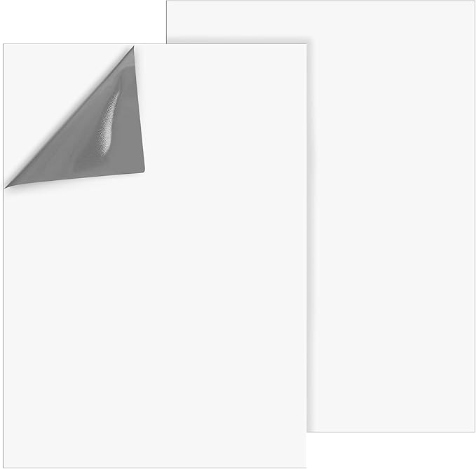 Qianyu 2 Pcs Dry Erase Board Sticker 8.3'' x 11.7'' Whiteboard Sticker Self-Stick Dry Erase Sheets Wallpaper Peel Stick New Stain Proof Dry Erase Stickers for Wall Desk Refrigerator Door Locker