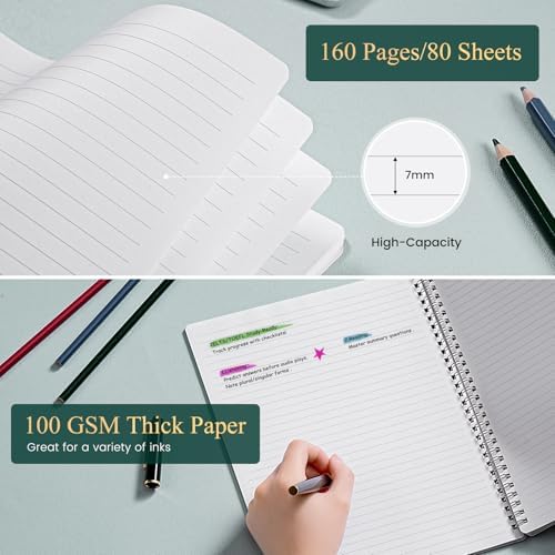 Spiral Notebook/Journal - Notebook, 8.5" x 11", Notebooks Journal for Work