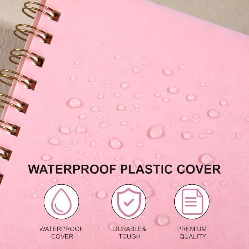 Yoment Graph Paper Spiral Notebook, 3 Pack, 160 Pages per Pack