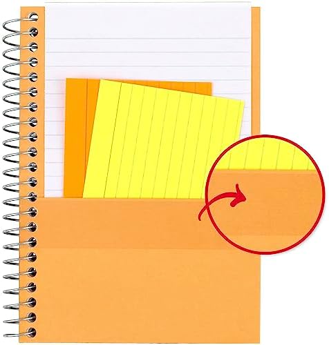 Five Star Spiral Notebook, 1 Subject, College Ruled Paper, 7" x 4-3/8", Personal Size, 80 Sheets, Green (450048CH1-ECM) (Pack of 3)