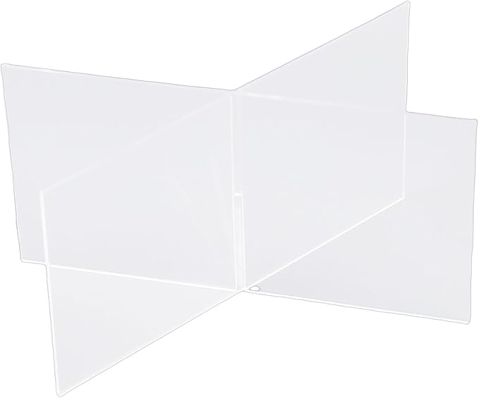 Estink Acrylic Book Stand, Lightweight and Portable Open Book Holder for Textbooks and Recipes, Elegant Design for Home and Office