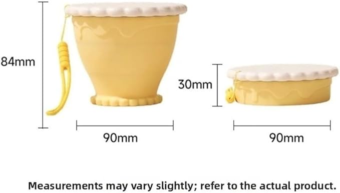 Portable Foldable Silicone Coffee Cup - 255ml Travel Water Cup for Kitchen, Dining, Sports & Outdoors(Green)