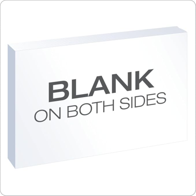 Oxford Blank Index Cards, 4" x 6", White, 100/Pack (Pack of 3)