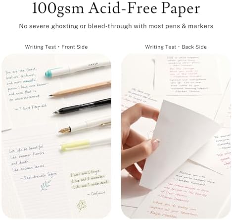 PAGELYST Dotted Journal Notebook, 200 Pages,8 Pack, A5 Medium 5.7'' x 8.3''